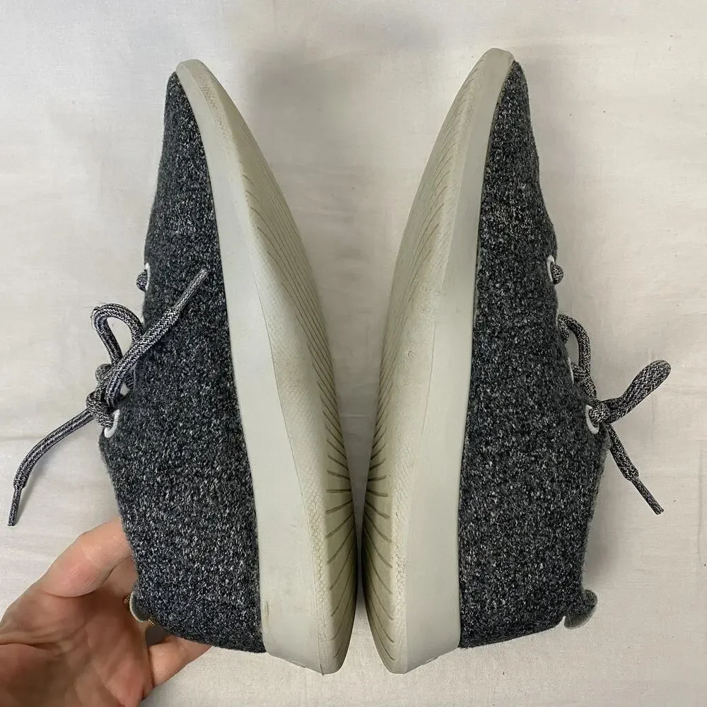 Allbirds Shoes Womens Size 10 Charcoal Gray Wool Runners Merino Lace Up Sneakers